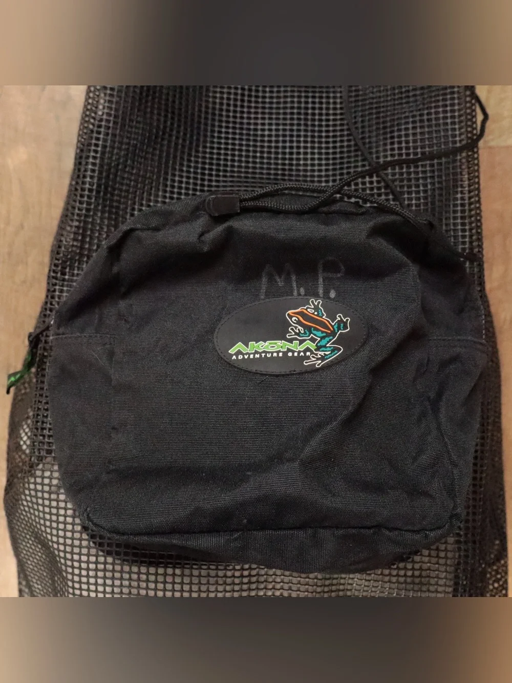 AKONA Adventure Gear Mesh Scuba Diving Backpack Bag Black AKB 232 Snorkel Duffle